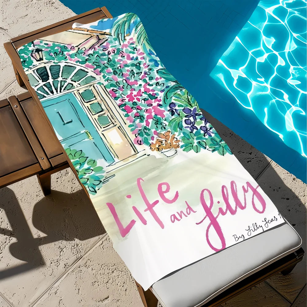 Quick-Dry Beach Towel | Soft Pool Travel Gym Towel 11 Sizes Quick-Dry Beach Towel Peaceful Pleasures Health and Wellness z1 STJ90x180CM