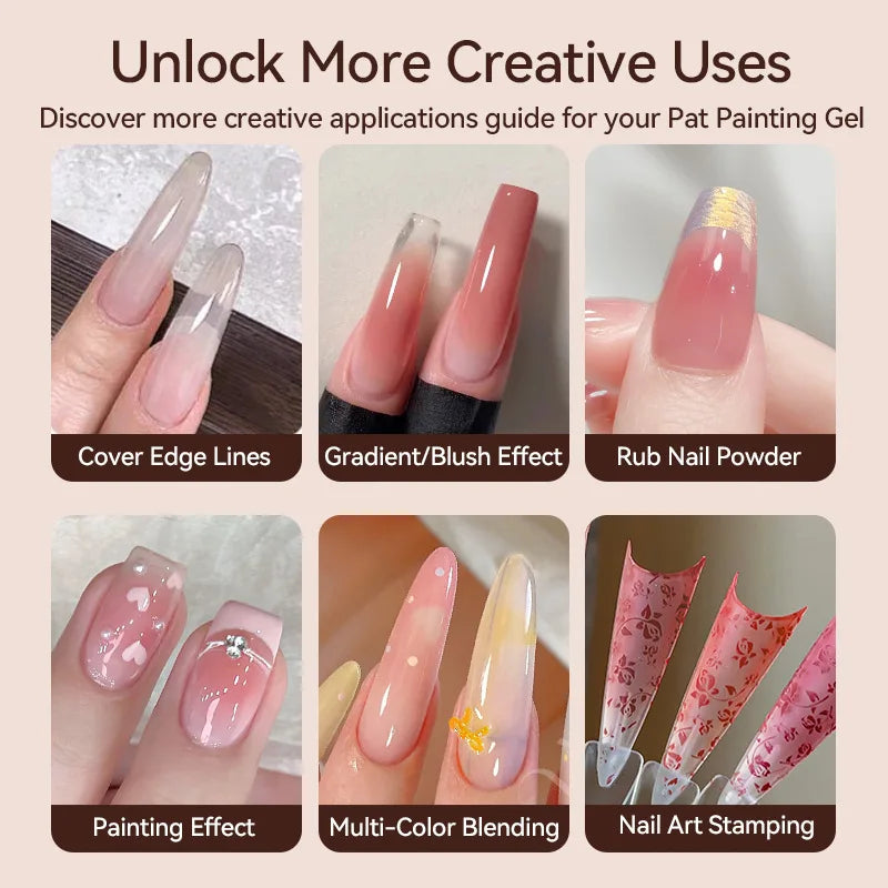 4-in-1 16 Color Nail Art Gel | Gradient Ombre Blush Polish