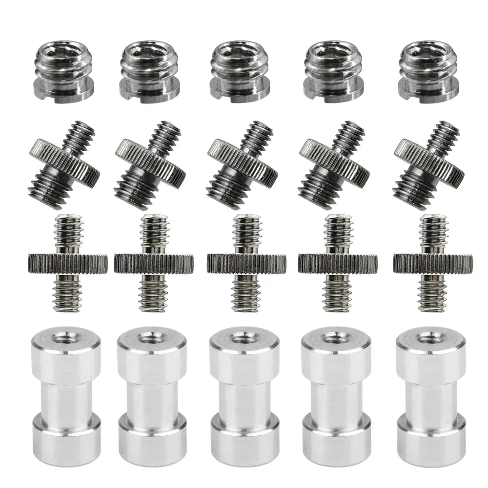 20Pcs 1/4" to 3/8" Screw Adapter Kit | Tripod & Flash Mount