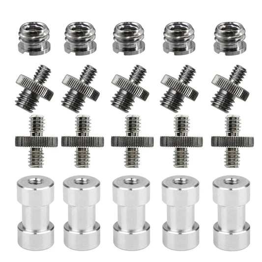 20Pcs 1/4" to 3/8" Screw Adapter Kit | Tripod & Flash Mount Camera Mount Adapter Oasis Select