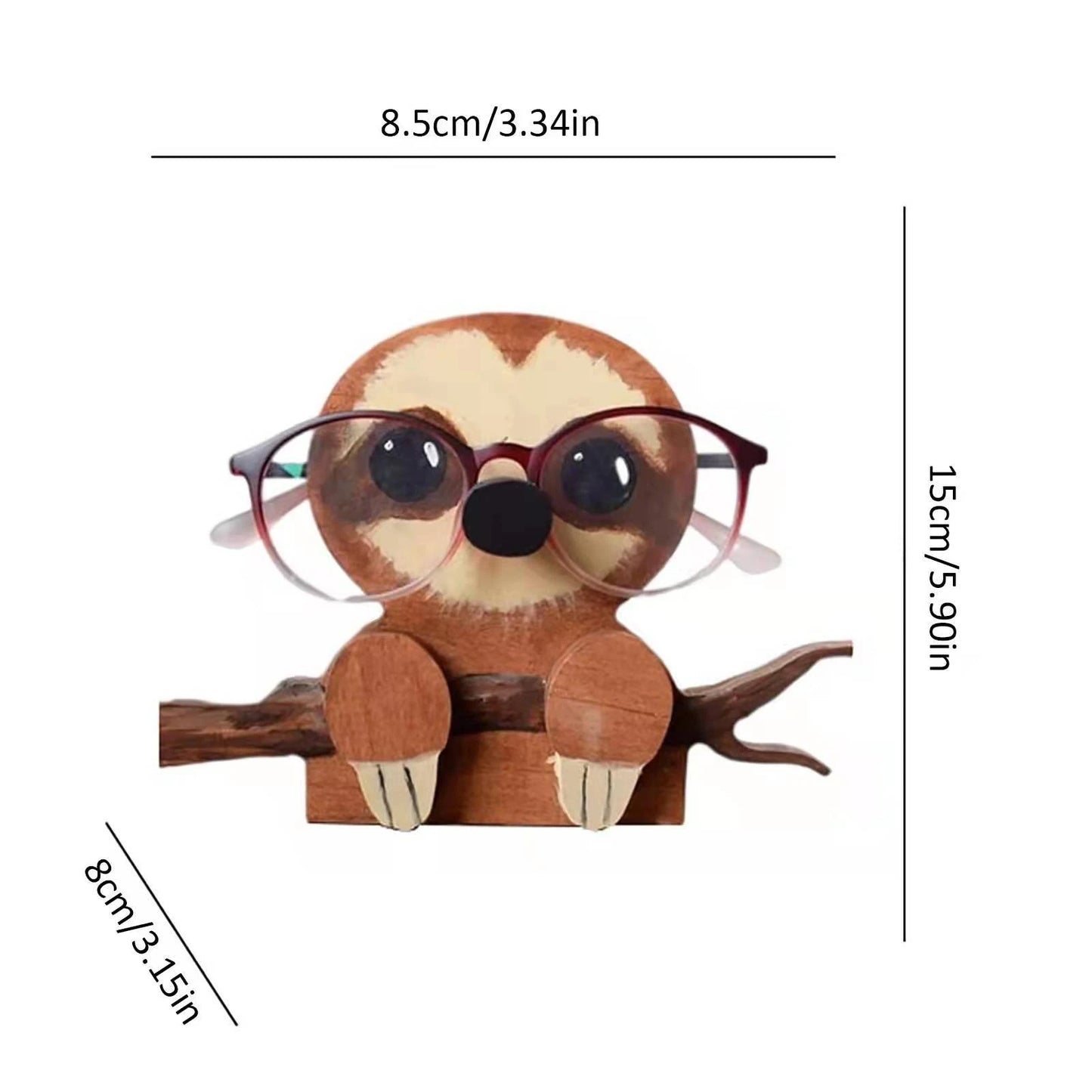 Animal Glasses Stand Holder Creative Puppy Dog Pet Shape Glasses Rack For Christmas Gift Wooden Home Office Desk Decor Peaceful Pleasures Health and Wellness