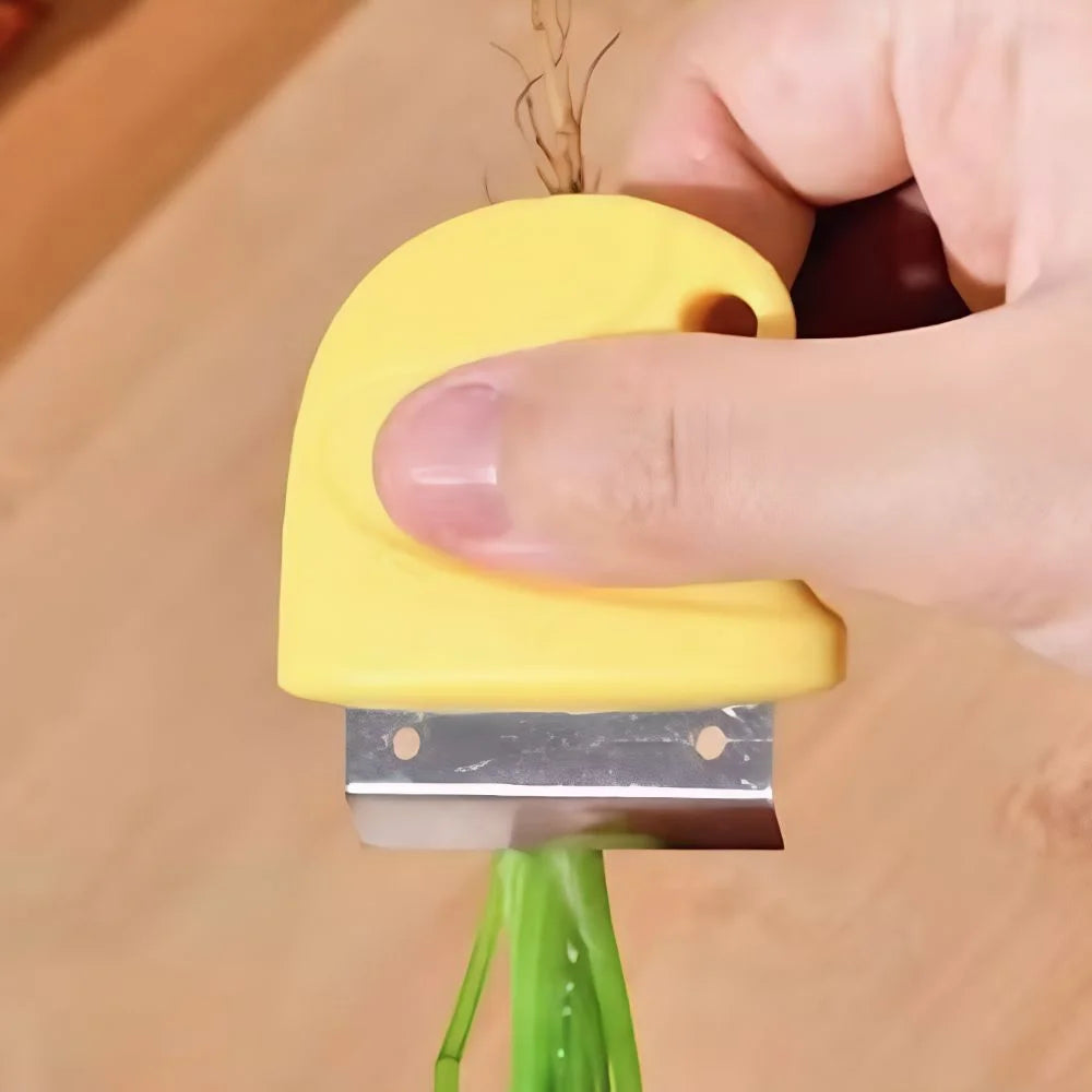 Ergonomic Stainless Steel Garlic & Vegetable Peeler | Anti-Slip