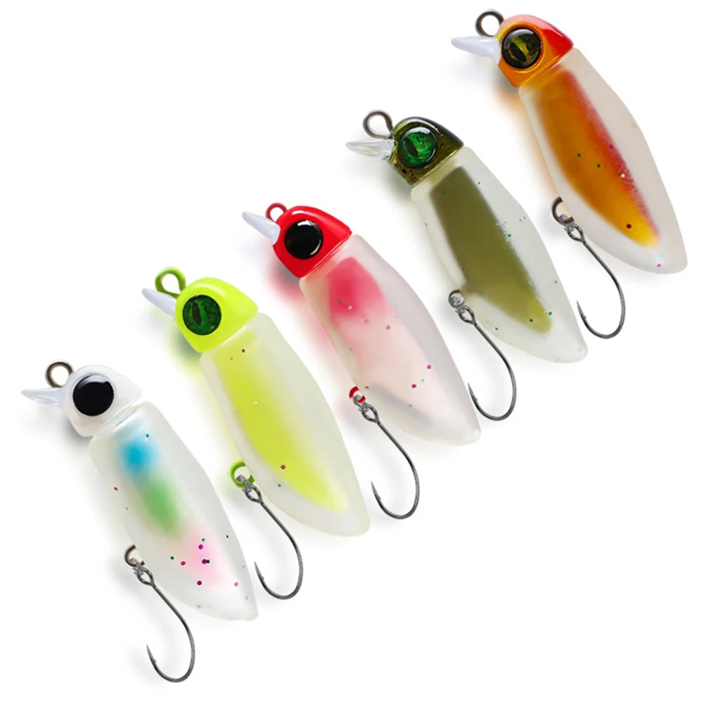 Insect Micro Soft Plastic Fishing Lure – Glow Bait for Trout & Perch Peaceful Pleasures Health and Wellness