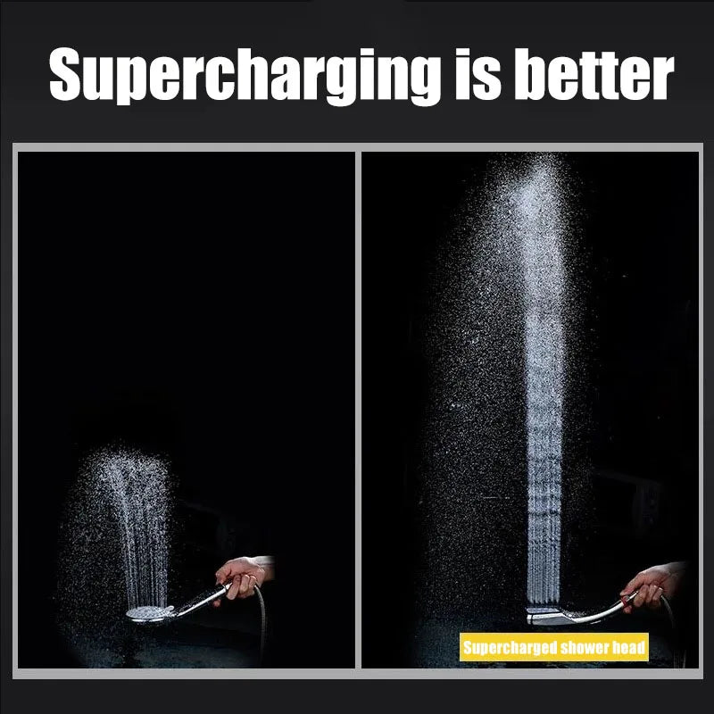 High-Pressure Shower Head | 300 Outlets & Universal Fit