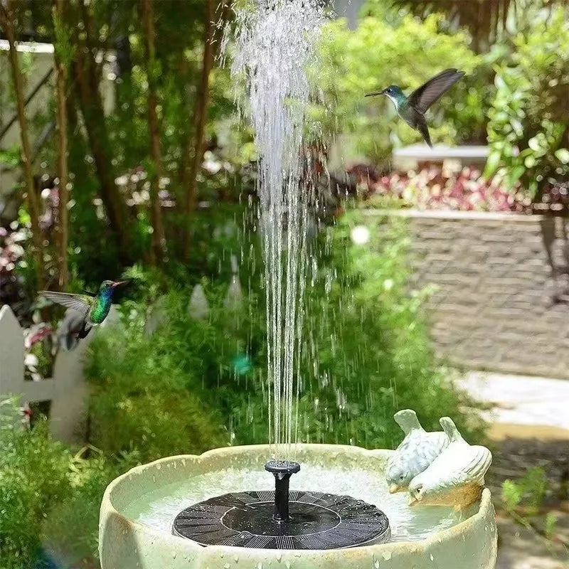Circular Solar Fountain Pump Outdoor Swimming Pool Mini Floating