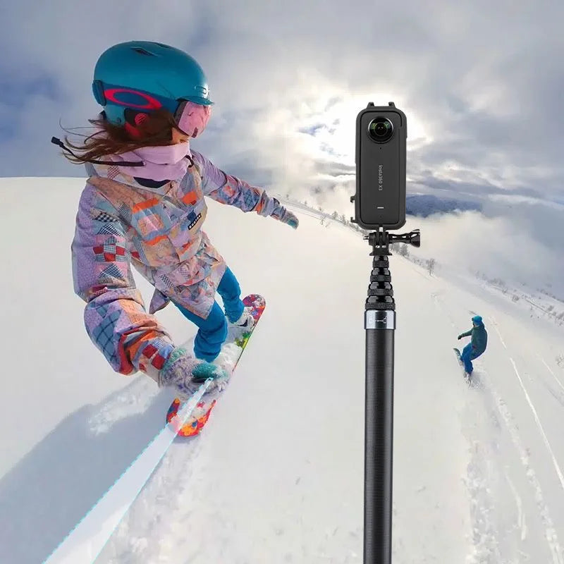 Carbon Fiber Invisible Selfie Stick 1.5–3m | Insta360 X4 X5 X3