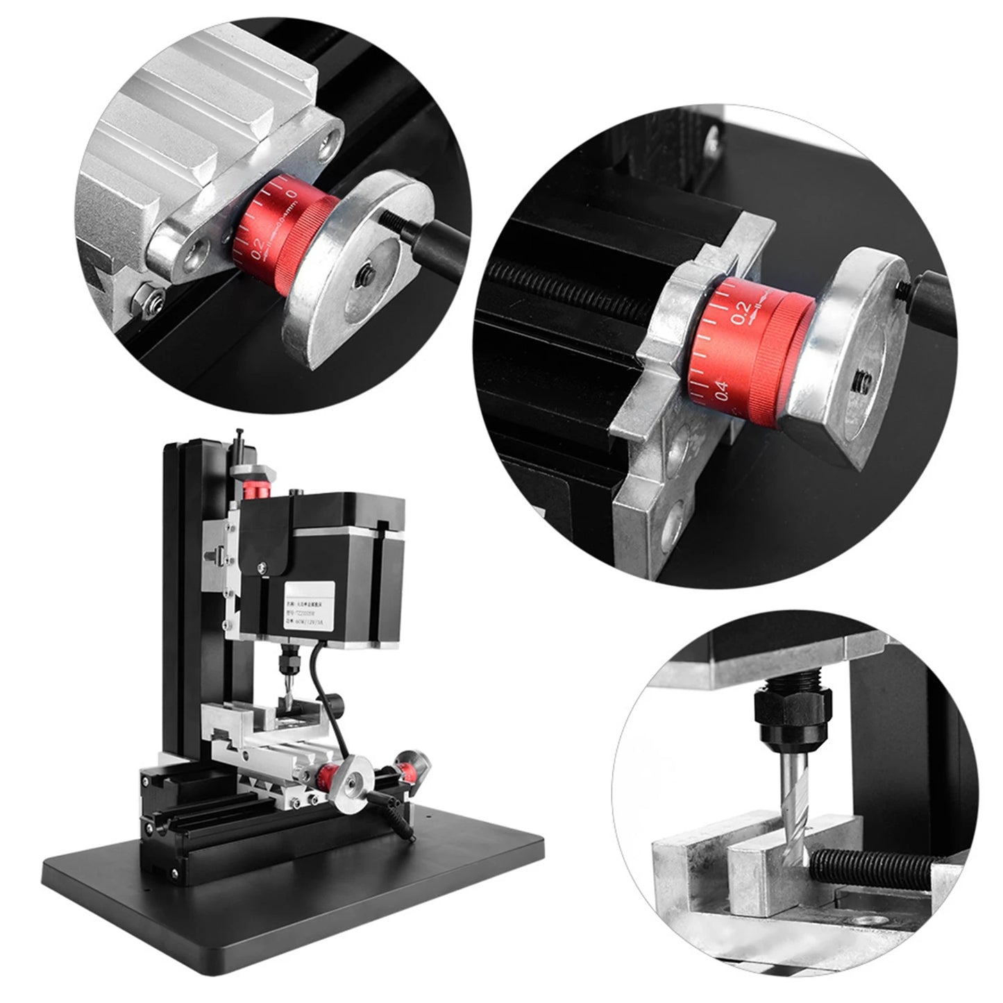 60W 12000RPM Mini Metal Lathe DIY Miniature Milling Machine Miller