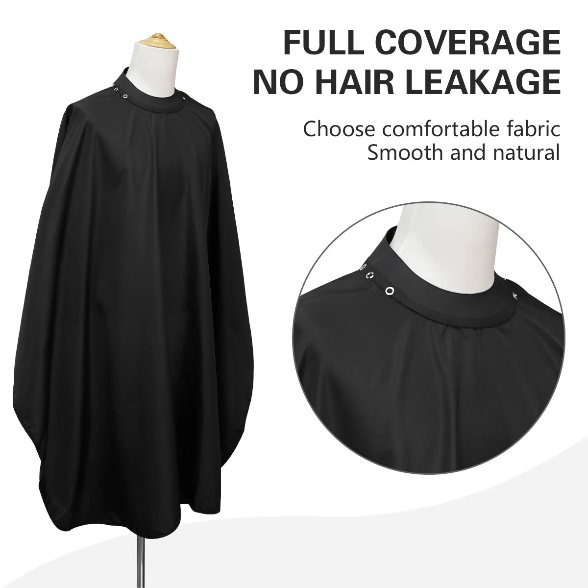 Professional Silicone Collar Buckle Barber Salon Hairdressing Apron Barber Capes Waterproof Barber Cloth Coat Barbershop Tools Peaceful Pleasures Health and Wellness