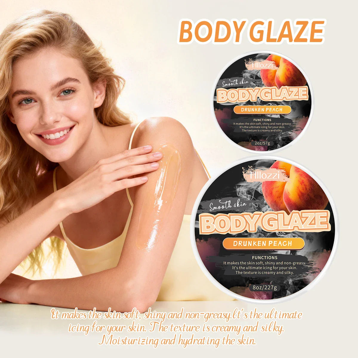Peach Body Glaze Cream – Moisturize, Protect & Even Skin Tone