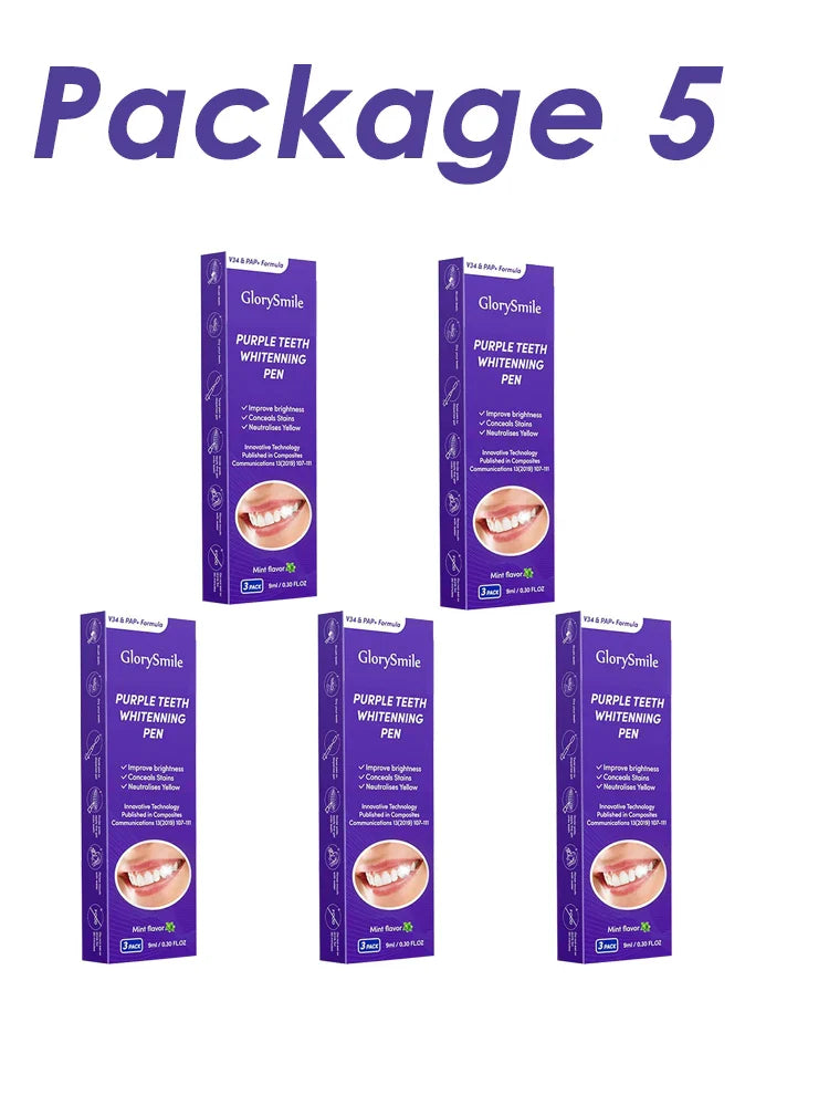 GlorySmile Purple Teeth Whitening Pen – No Sensitivity | 9ml