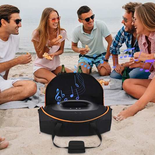 Portable Boombox 4 Speaker Bag with Detachable Strap | VODOOL Speaker Carry Bag Peaceful Pleasures Health and Wellness