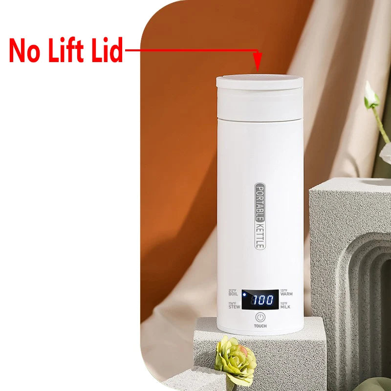 URGGU 4-Temp Portable Electric Kettle 500ml | Fast Boil Travel