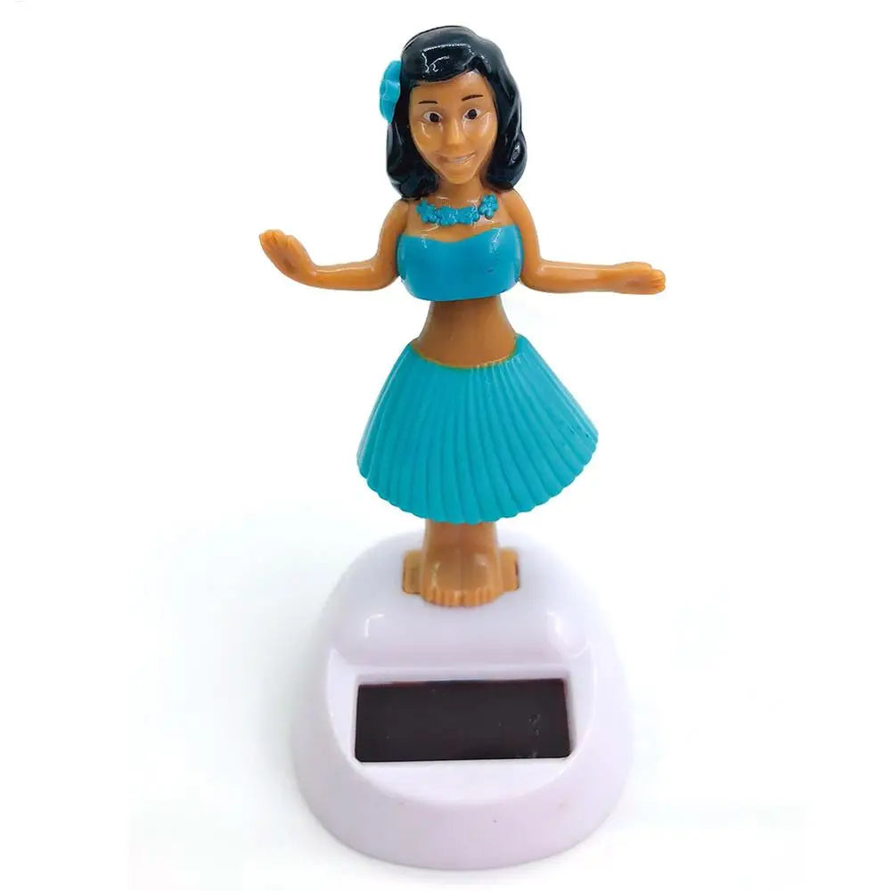Car Decoration Dancing Doll Car Accessories Solar Power Toy Shaking Head Hawaii Swinging Animated Girl Car Ornament Car-styling Peaceful Pleasures Health and Wellness D