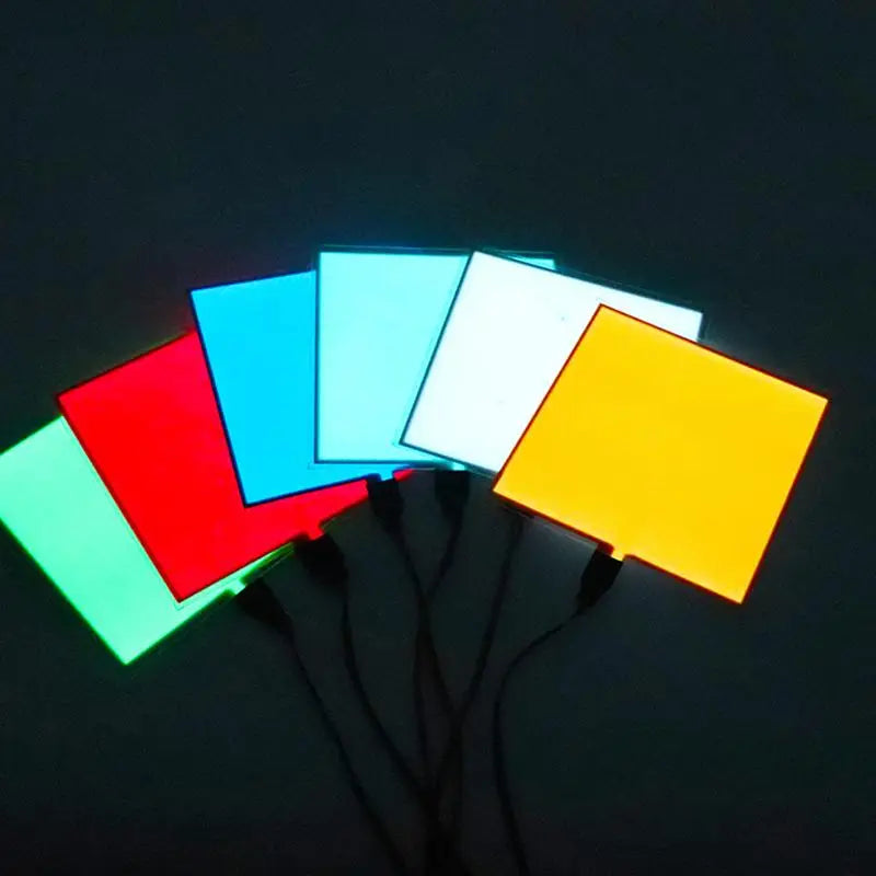1 Piece 12V EL Flexible Electroluminescent Cold Light Source Cuttable DIY Luminous Frame Backlight Model Environmental Source Peaceful Pleasures Health and Wellness