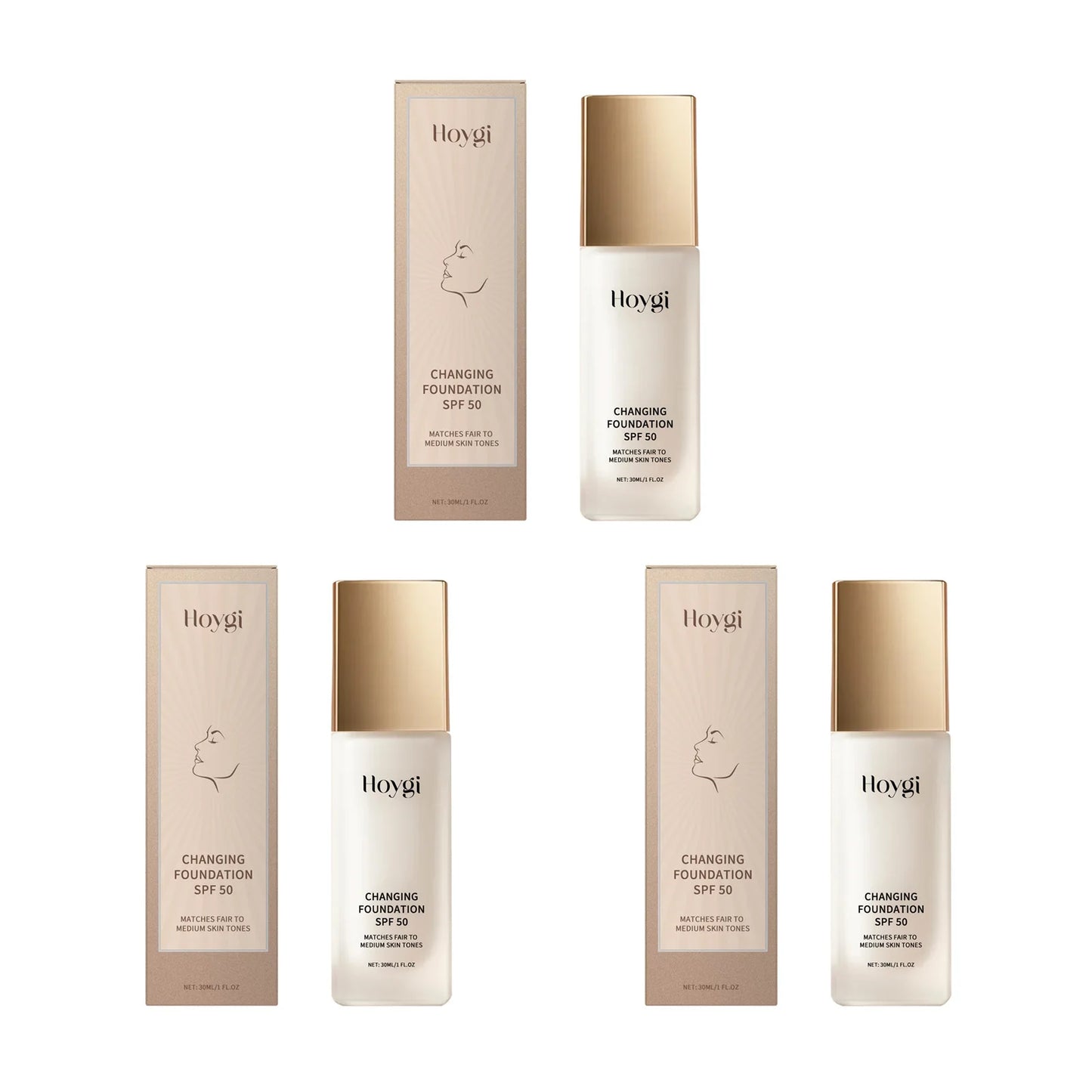 SPF 50 Liquid Concealer Foundation – Matte Oil Control 30ml