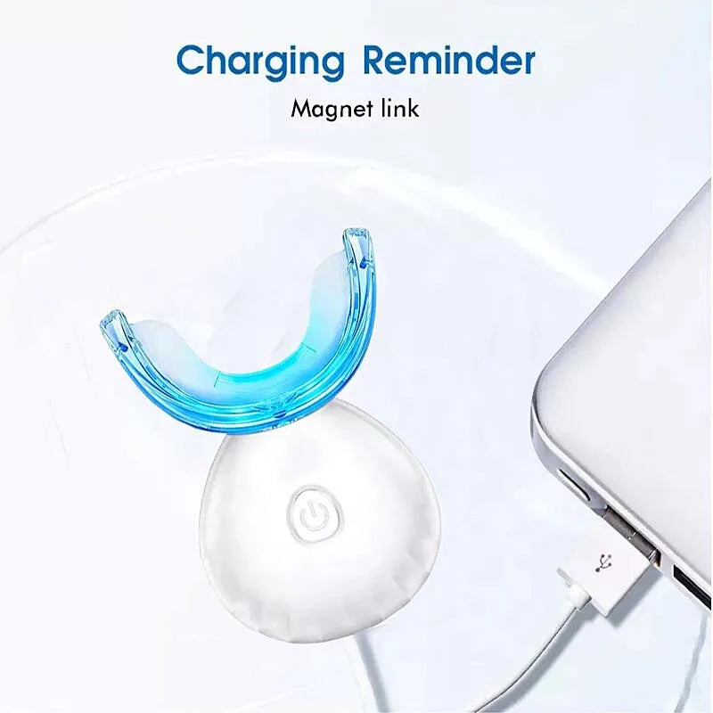 Rechargeable Whitening Kit Dental Instrument Set Teeth Whitening Gel Bleaching System Mouth Trays Peaceful Pleasures Health and Wellness