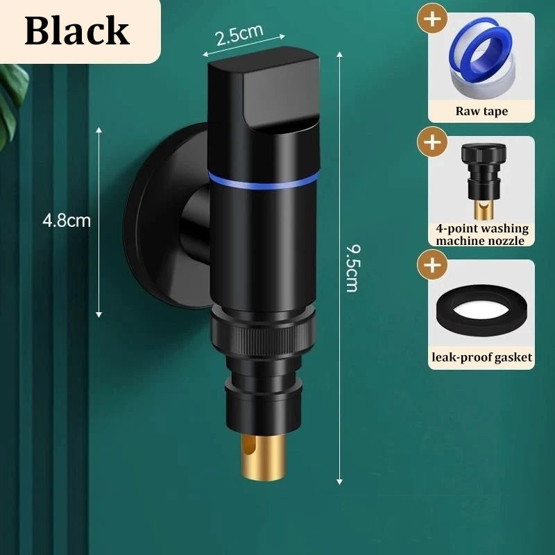 Automatic Water Stop Valve | All-Copper Washing Machine Faucet