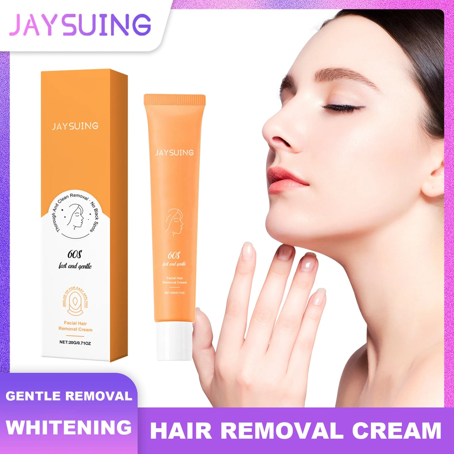 Jaysuing Facial Hair Removal Cream – Lip & Underarm 20g