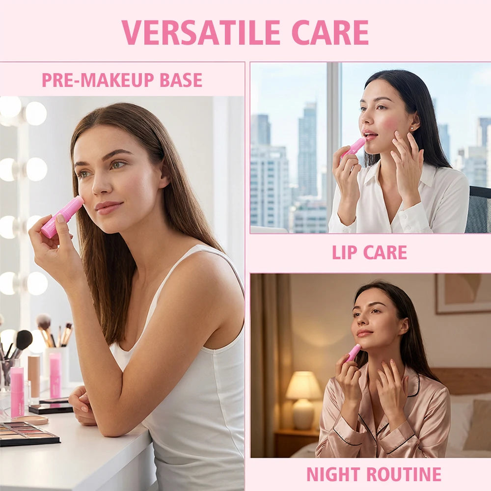 Collagen Stick Collagen Moisturizer Volume PDRN Pink Multi Balm Stick Deep Hydration Brightening Plump Smooth Face Skin Care Peaceful Pleasures Health and Wellness