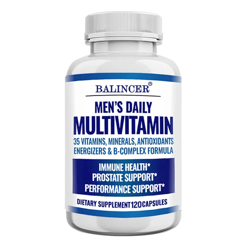 Men's Multivitamin - Contains vitamins B12, B6, zinc and selenium to support coordination, heart, immunity and prostate health Peaceful Pleasures Health and Wellness