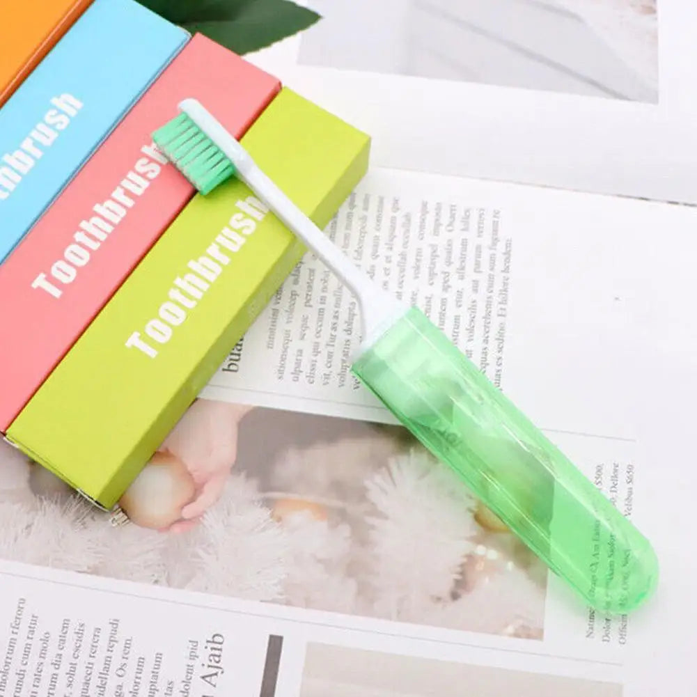 Portable Folding Toothbrush for Travel and Outdoor Use Peaceful Pleasures Health and Wellness