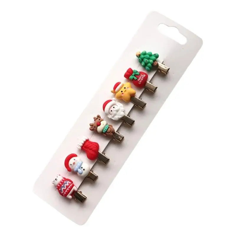 Christmas Hair Clips for Girls – Holiday Barrette Set 8–10pc
