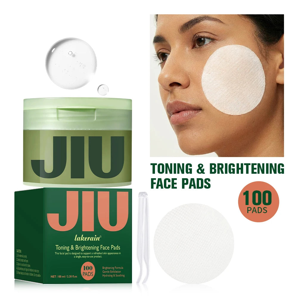 Toner Pads 100 Count Toning & Brightening Face Pads Remove Dark Spots Wrinkles & Dull Skin Hydrating Facial ,Snail Mucin Care Peaceful Pleasures Health and Wellness 100 Count