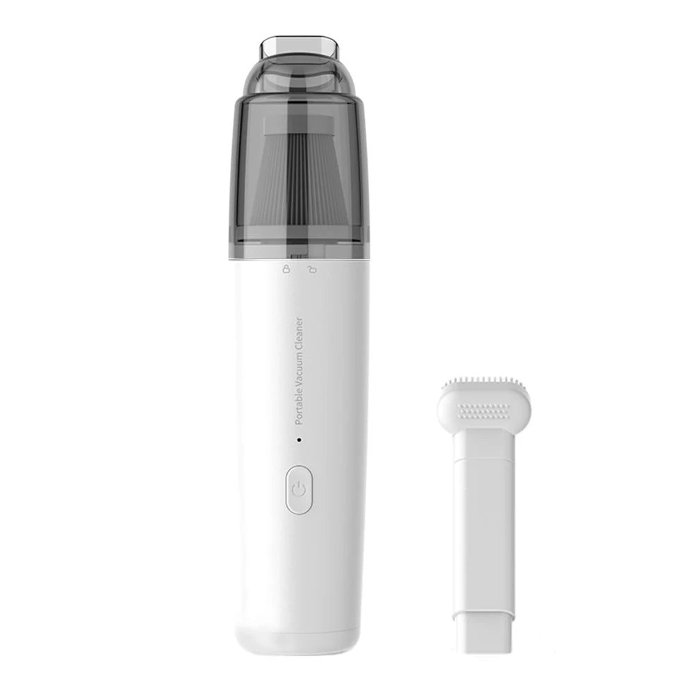13000PA Wireless Car Vacuum Cleaner USB Rechargeable Powerful Suction Cleaning Machine Handheld Portable Car&Home Vacuum Cleaner Peaceful Pleasures Health and Wellness White