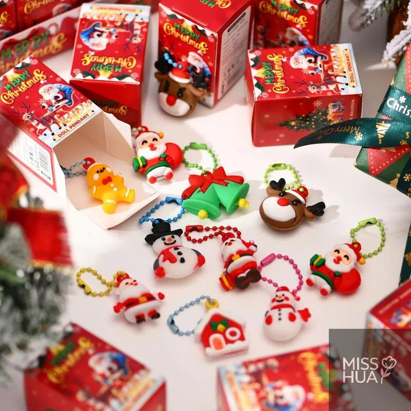 24-Piece Christmas Keychain Gift Box Set | Party Favors