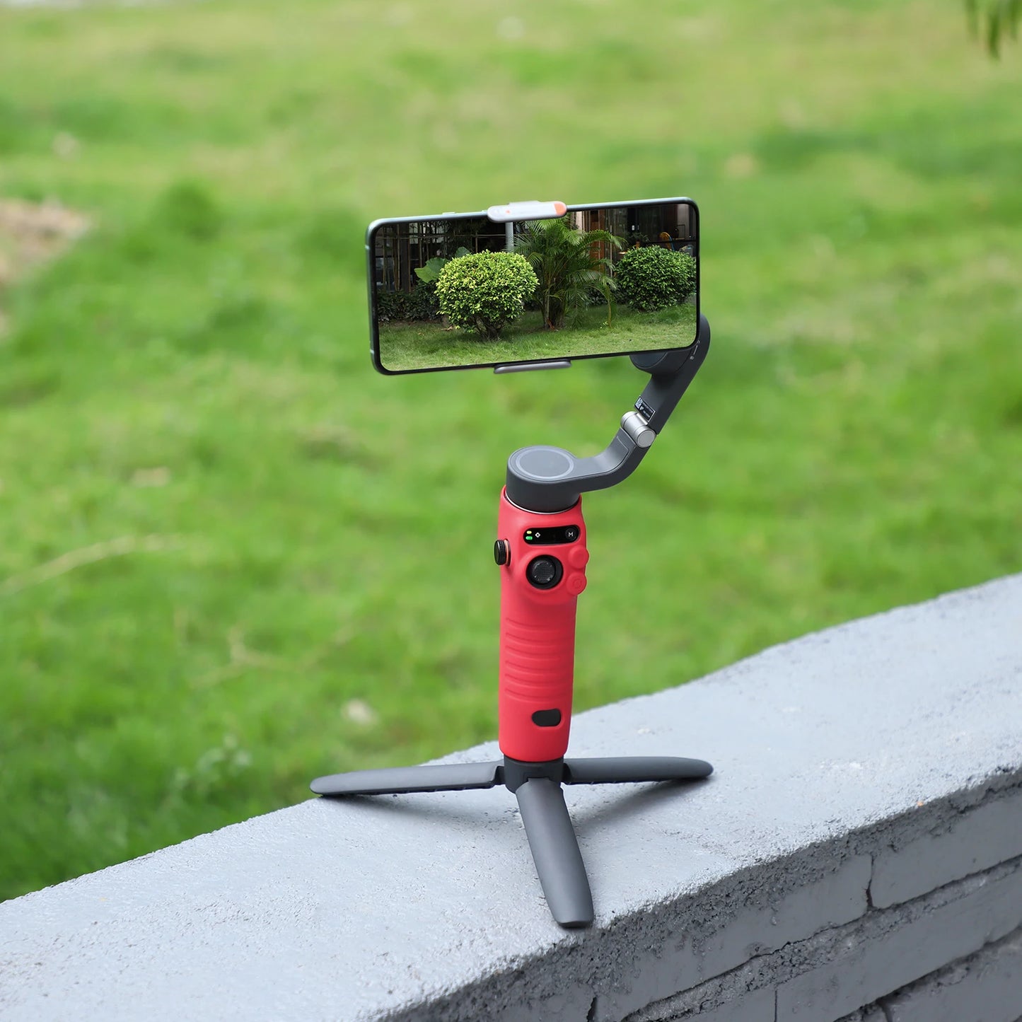 RED/BLACK Protective Case Silicone Case Soft Anti Dust Handle Protective Cover Mobile Phone PTZ Accessories For DJI Osmo Mobile6 Peaceful Pleasures Health and Wellness