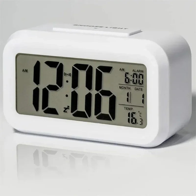 Small Digital Alarm Clock – Backlight, Temp & Date Display