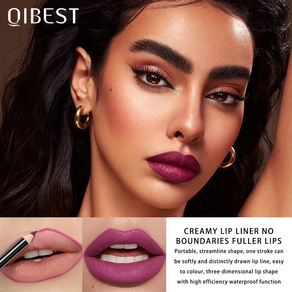 12pcs Lipliner Pencil Sets Lasting Waterproof Lip Liner Pens Cosmetic Professional Multi-functional Makeup Colorful Lipliner Set Peaceful Pleasures Health and Wellness