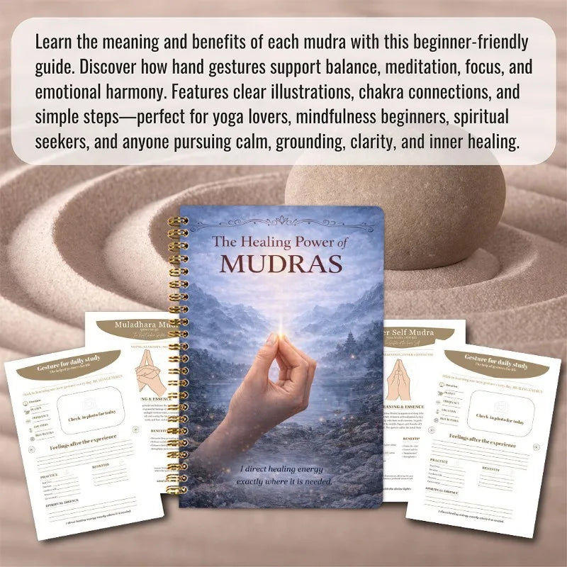 Healing Power Mudras Hand Yoga Notebook Health Diet Fitness Books