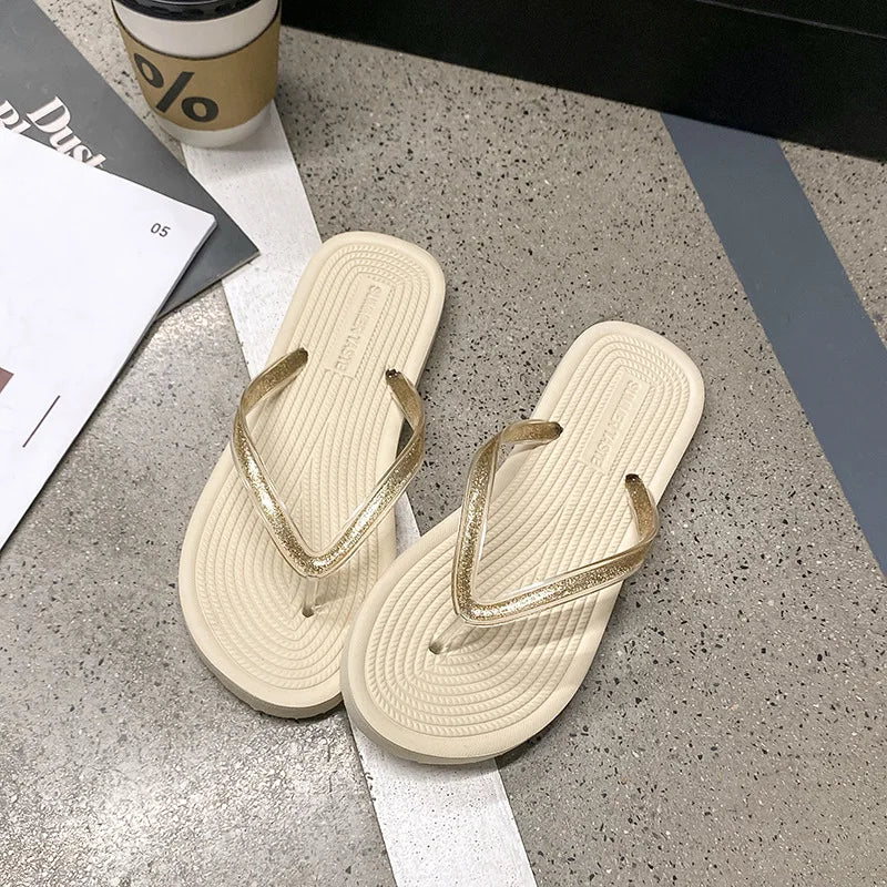 Women's Anti-Slip Flip Flop Slippers – Beach, Bath & Indoor