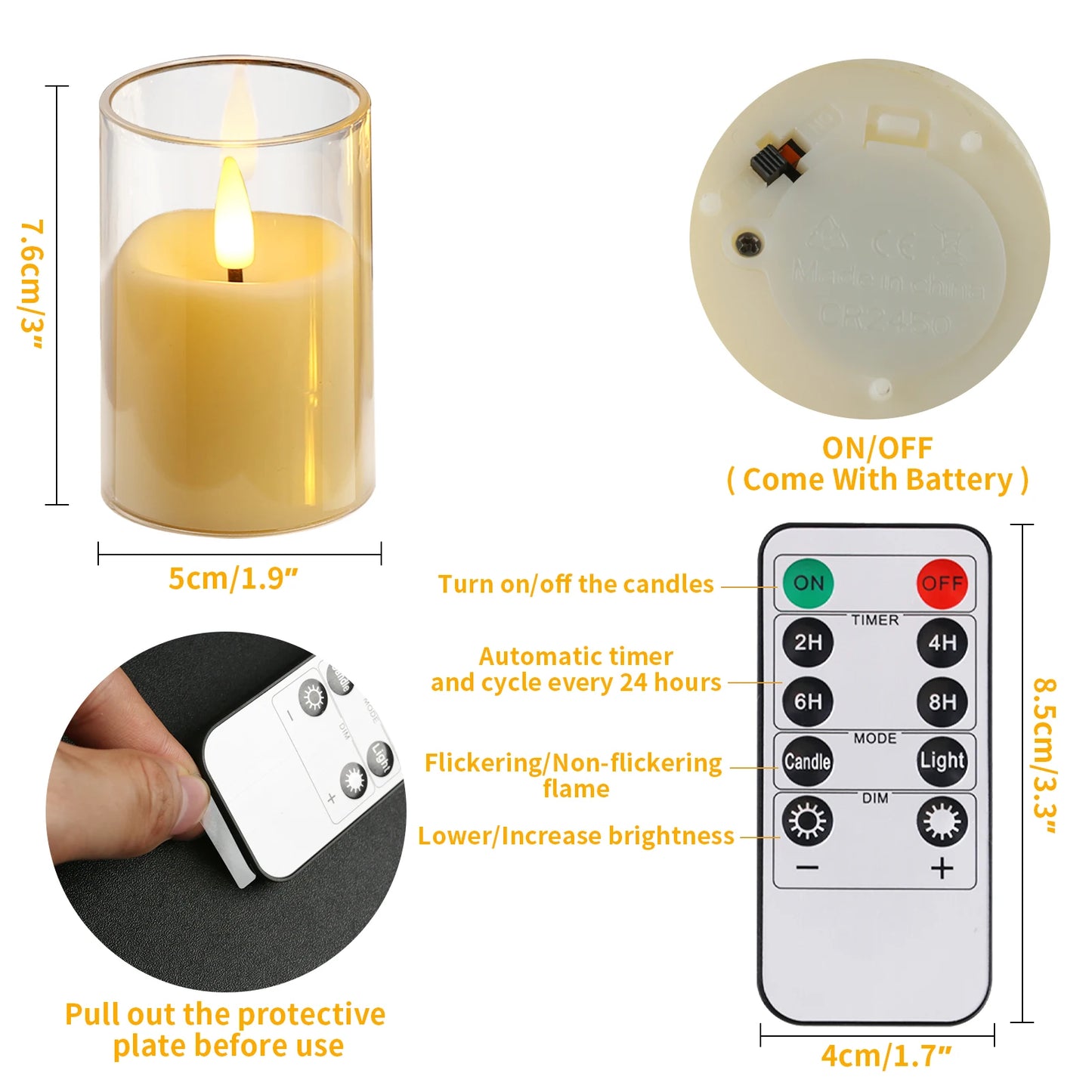 Flameless LED Candles 6/12 Pack – Remote & Timer | Home Decor