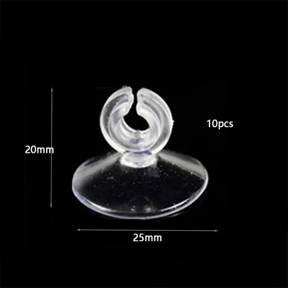 10-Pack Aquarium Suction Cups with Hook & Hose Clamp | Fish Tank
