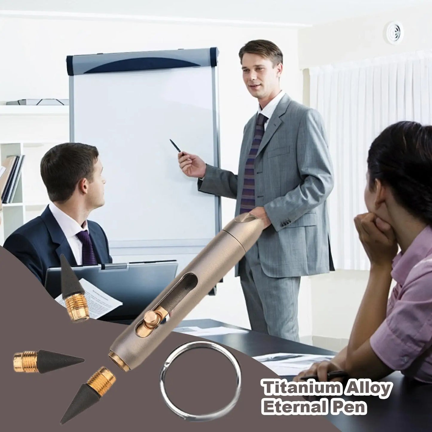 Titanium Alloy Eternal Pencil | Keychain Pocket Pen, No Sharpen