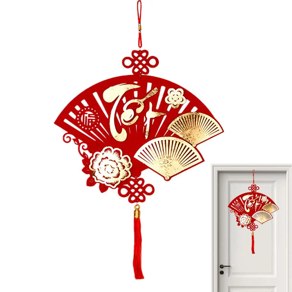 Chinese New Year Decorations Vietnamese Holiday Pendant 2026 Spring Festival Red And Gold Wall Decorations For Home Office Car Peaceful Pleasures Health and Wellness L China Mainland
