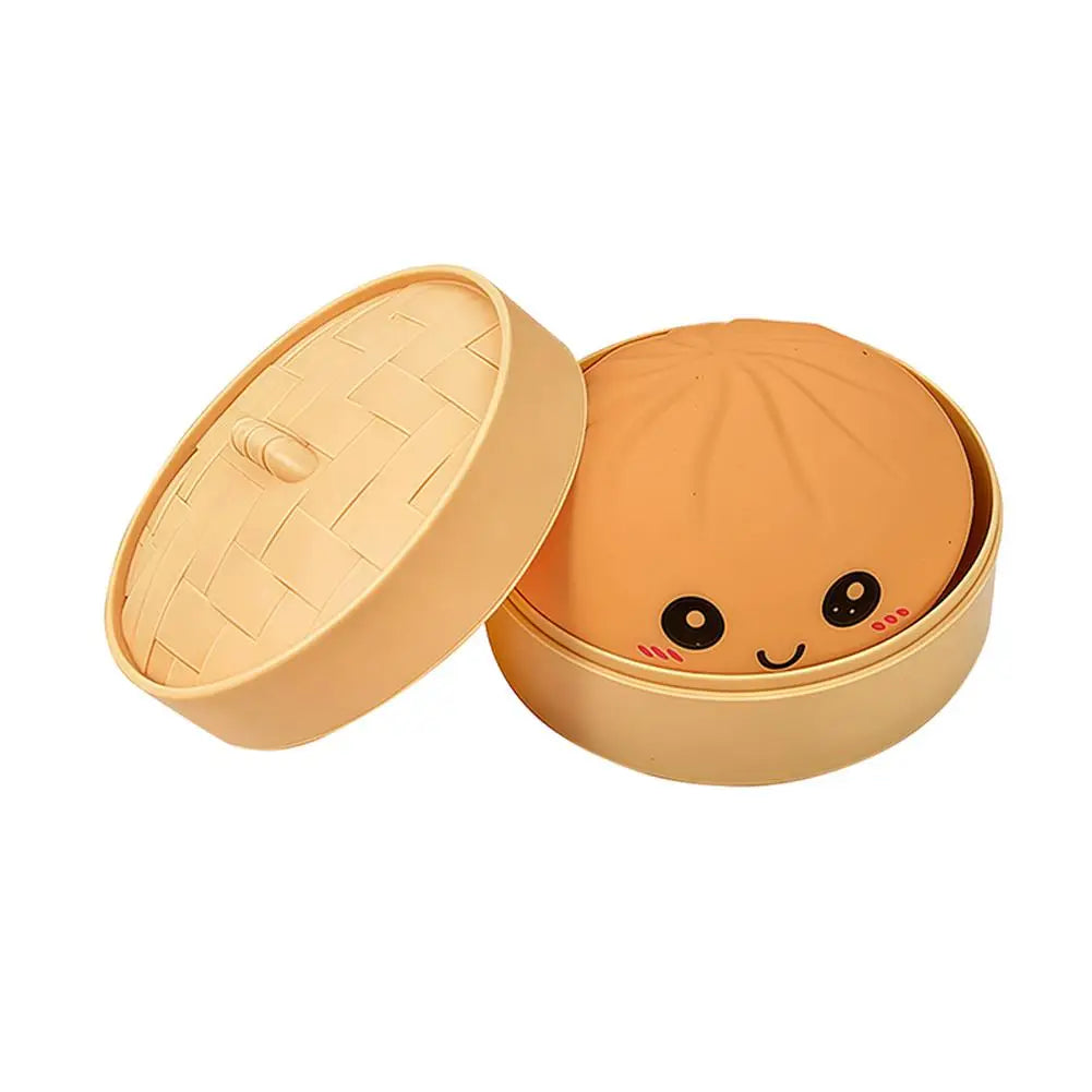 Squishy Dumpling Sensory Toy | Colorful Glitter Squeeze Toy