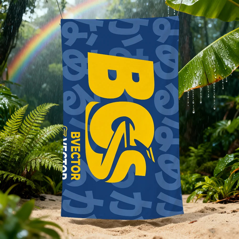 Car Logo Quick-Dry Beach Towel | Gym, Travel & Pool Quick-Dry Beach Towel Peaceful Pleasures Health and Wellness