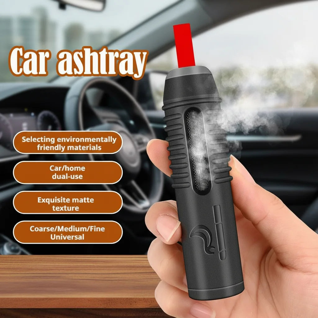 1Pcs Portable Car Ashtray Protection Smoke Sleeve For Lazy Person's Smoking Tool Car Ashtray Does Not Drop Ash Spill-Proof Peaceful Pleasures Health and Wellness
