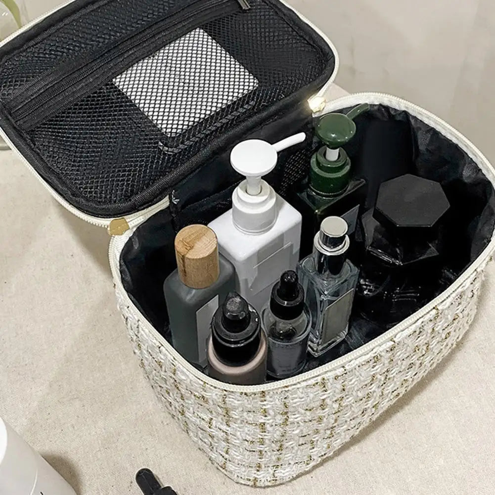 Cosmetics Bag Dual Purpose 2-in-1 Makeup Bag Large Capacity Fashion Travel Portable Cosmetics Bag for Women Men Peaceful Pleasures Health and Wellness