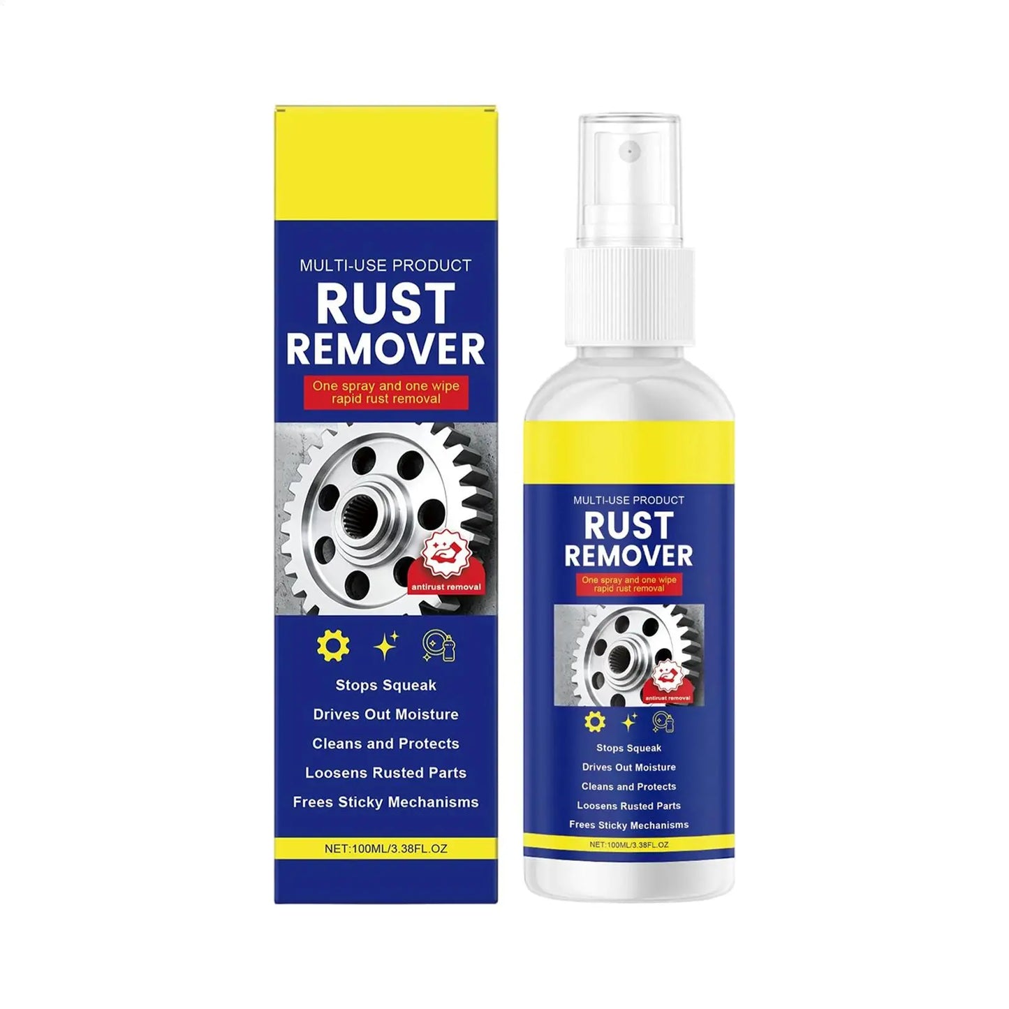 All-Purpose Rust Remover Spray 100ml – Metal, Car & Home