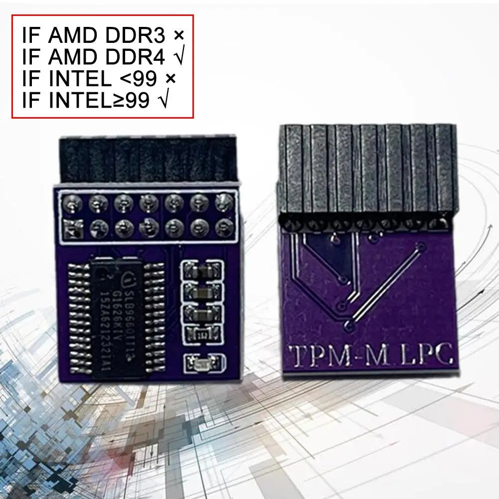 TPM 2.0 Encryption Security Module Remote Card Supports Multi Brand Motherboards 12 14 18 20-1pin Pins Peaceful Pleasures Health and Wellness