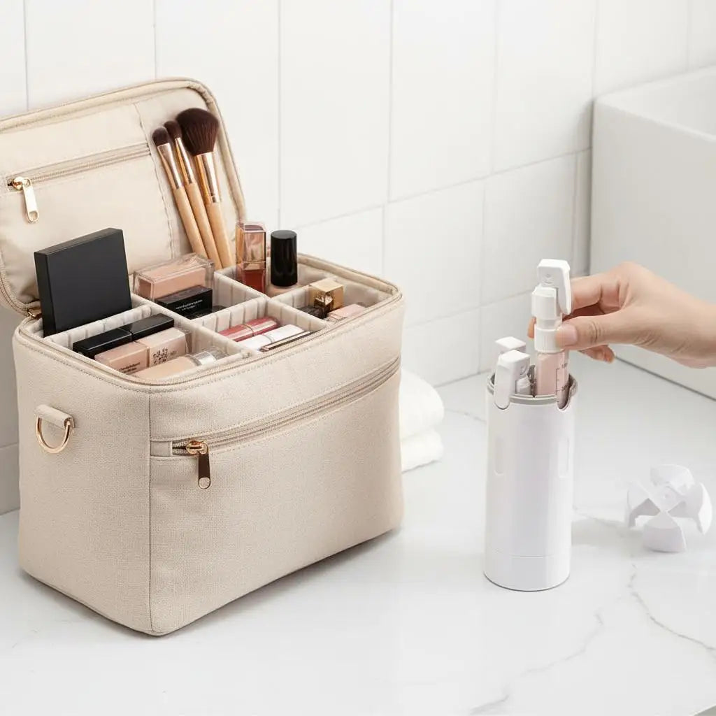4-in-1 Leak-Proof Travel Dispenser Bottle Set | Toiletry Kit