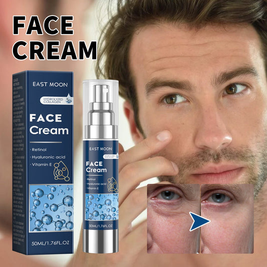 East Moon Men's Anti-Wrinkle Face Cream | Retinol & Collagen Men's Face Cream Peaceful Pleasures Health and Wellness