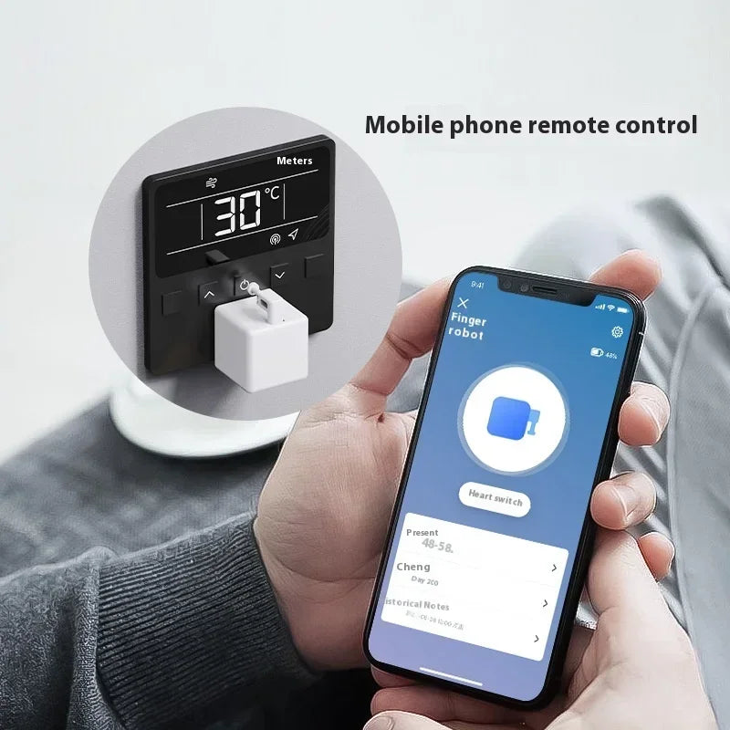 Tuya Zigbee 3.0 Bluetooth Smart Fingerbot Switch Remoter Garage Curtain Button Robot Pusher for Alexa Google Home Voice Assitant Peaceful Pleasures Health and Wellness