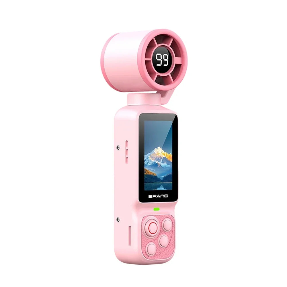 1080p Pocket Vlog Camera – 180° Rotatable Lens & Cooling Fan
