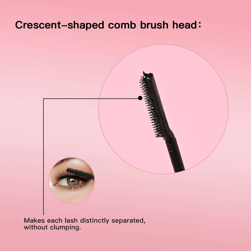 Lakerain Mascara Eyelashes Lengthening Waterproof Long Lasting Silky Black Eyelash Extension Make Up Beauty Eye Korean Cosmetic Peaceful Pleasures Health and Wellness