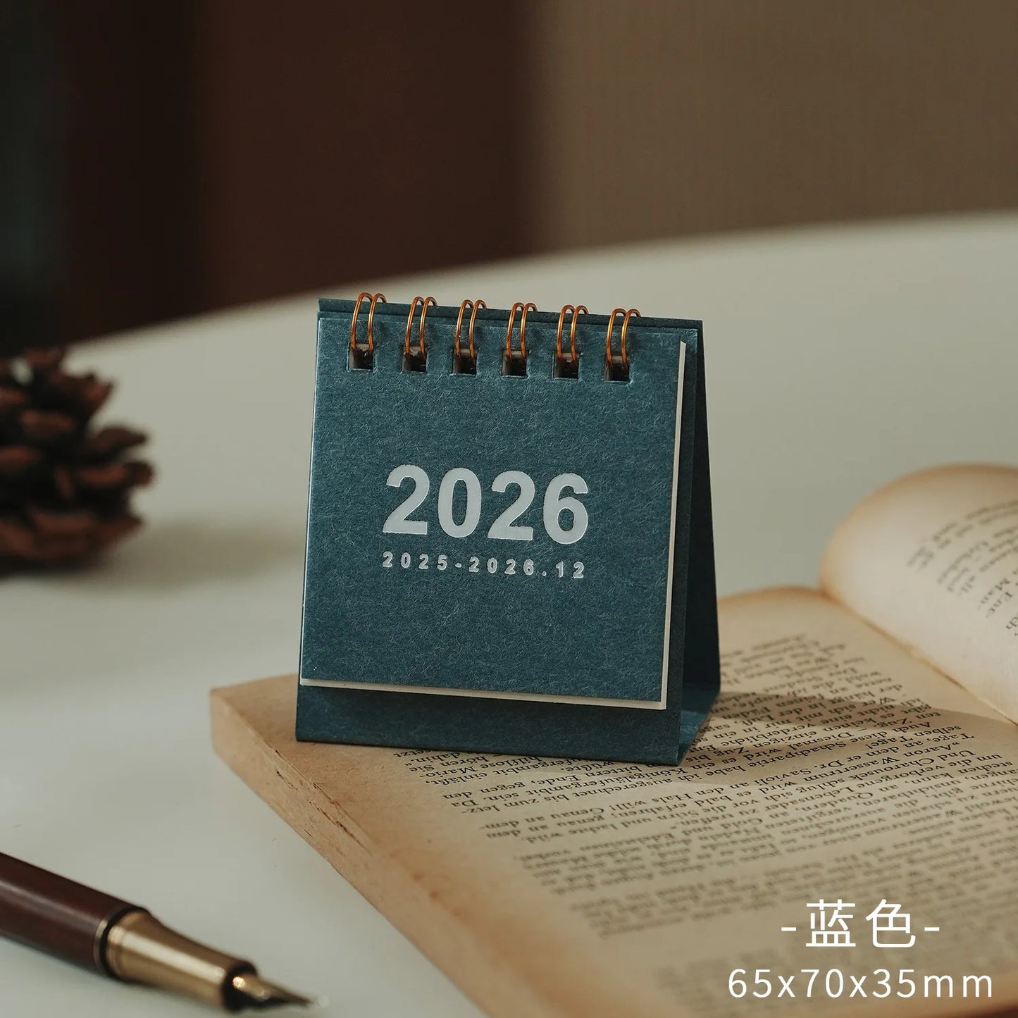 2026 Kawaii Mini Desk Calendar – Daily & Monthly Planner